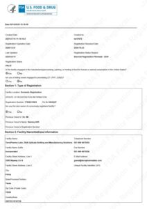 fda registration